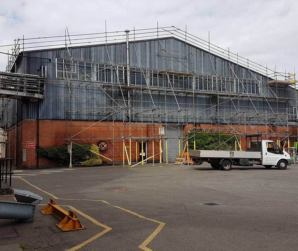 Industrial scaffolding in Burton-on-trent
