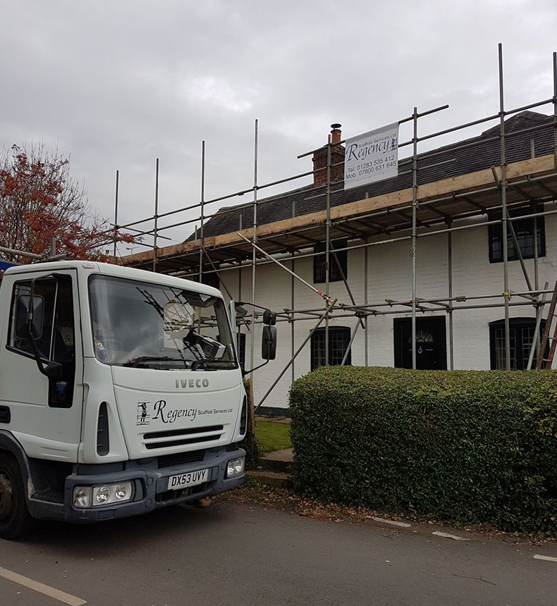 Commercial scaffolding in Burton-on-trent